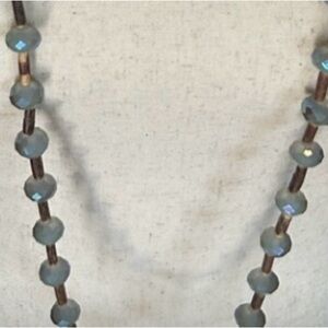 Plunder Blue and Brown Beaded Necklace